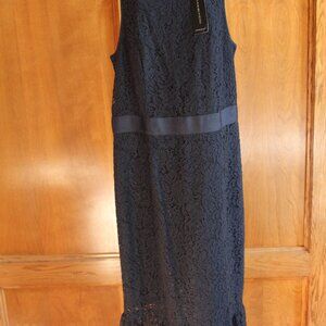 Women's Banana Republic Brand New Size 6 Dark Navy Blue Lace Dress